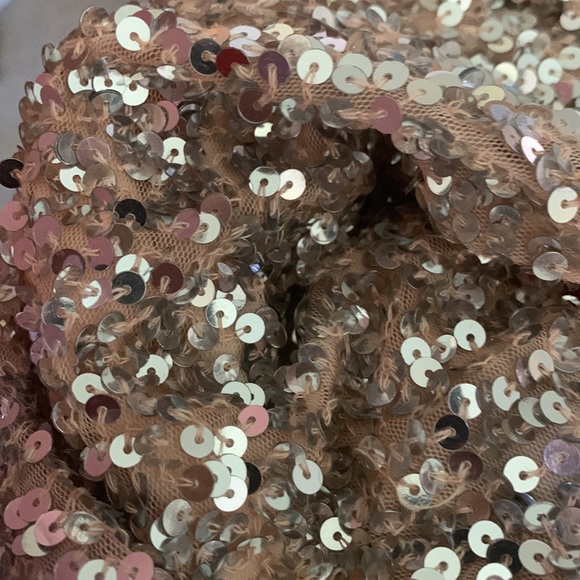 Primavera rose gold sequined prom gown - Picture 7 of 8